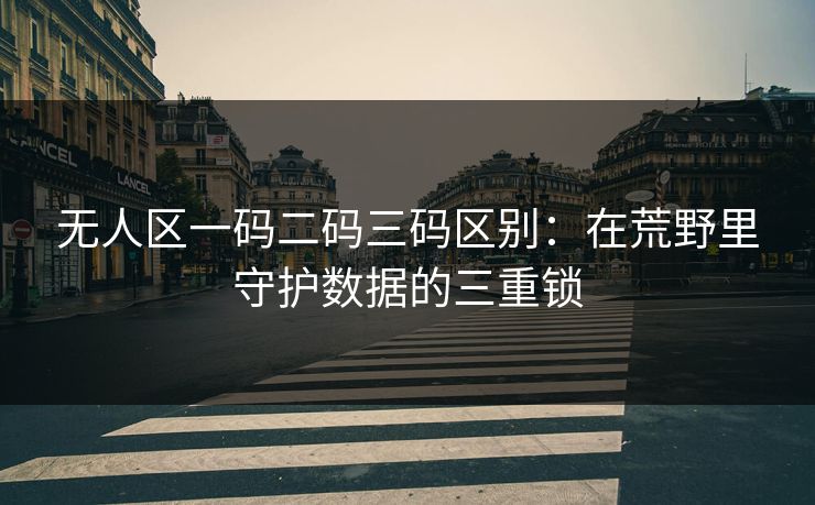 无人区一码二码三码区别:在荒野里守护数据的三重锁 无人区一码二码三码区别:在荒野里守护数据的三重锁